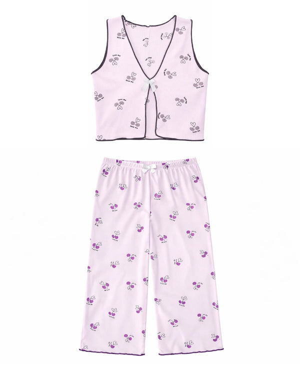 Pijama con pantalón lorent  - Cherry Love