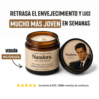 crema de sebo de res Nandora  para la defensa contra las arrugas - versión  2.0