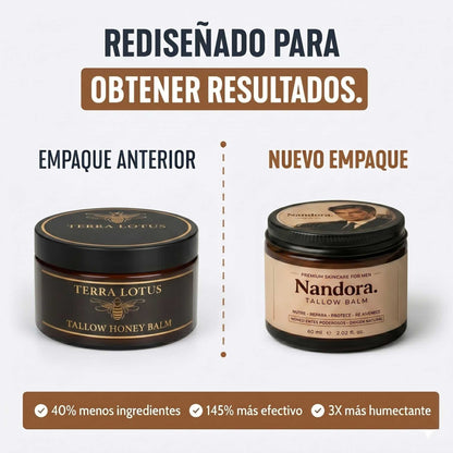crema de sebo de res Nandora  para la defensa contra las arrugas - versión  2.0